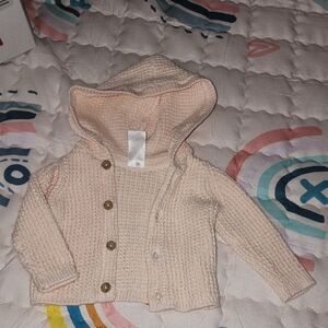 Cozy Cream Knit Kids Hoodie
